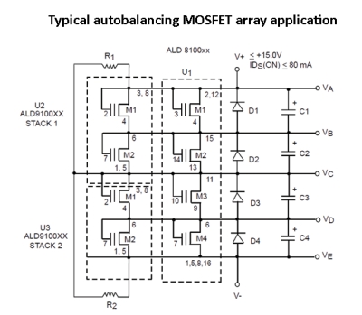 supercap autobalancing array