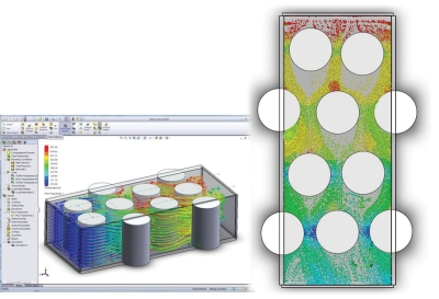 Efficient cooling for EV battery packs thanks to CFD - Power Electronic Tips