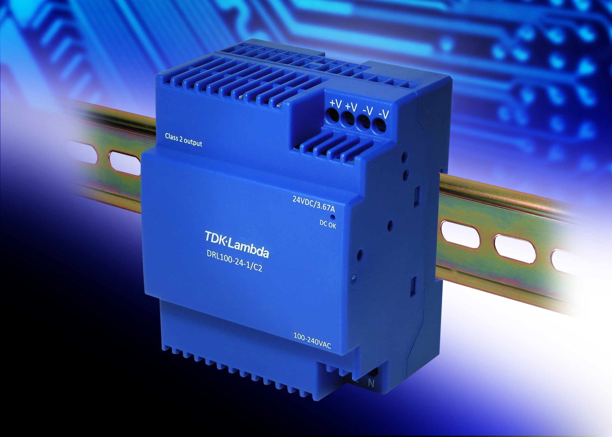 24v Din Rail Power Supply Is Certified To Class Ii And Class 2 Standards