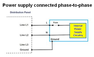 phase to phase connection