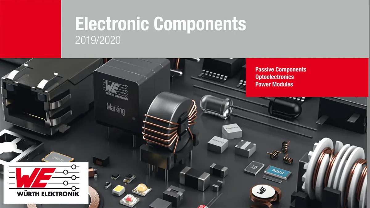 Catalog covers passive components, optoelectronics, power modules